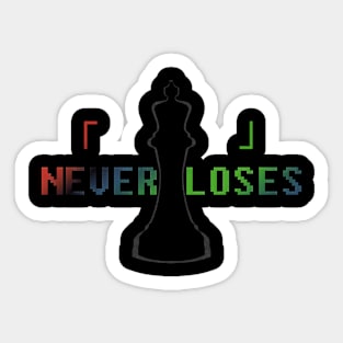 Blank Never Loses Sticker